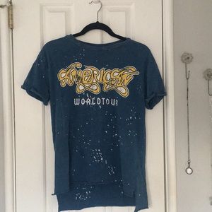 Forever 21 Distressed Band Tee